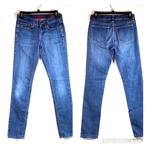 Banana Republic skinny stretch blue jeans EUC - Picture 2 of 8